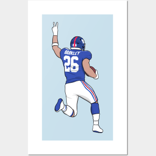 saquon and peace sign Posters and Art